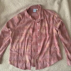 Pink Care Bear Flannel